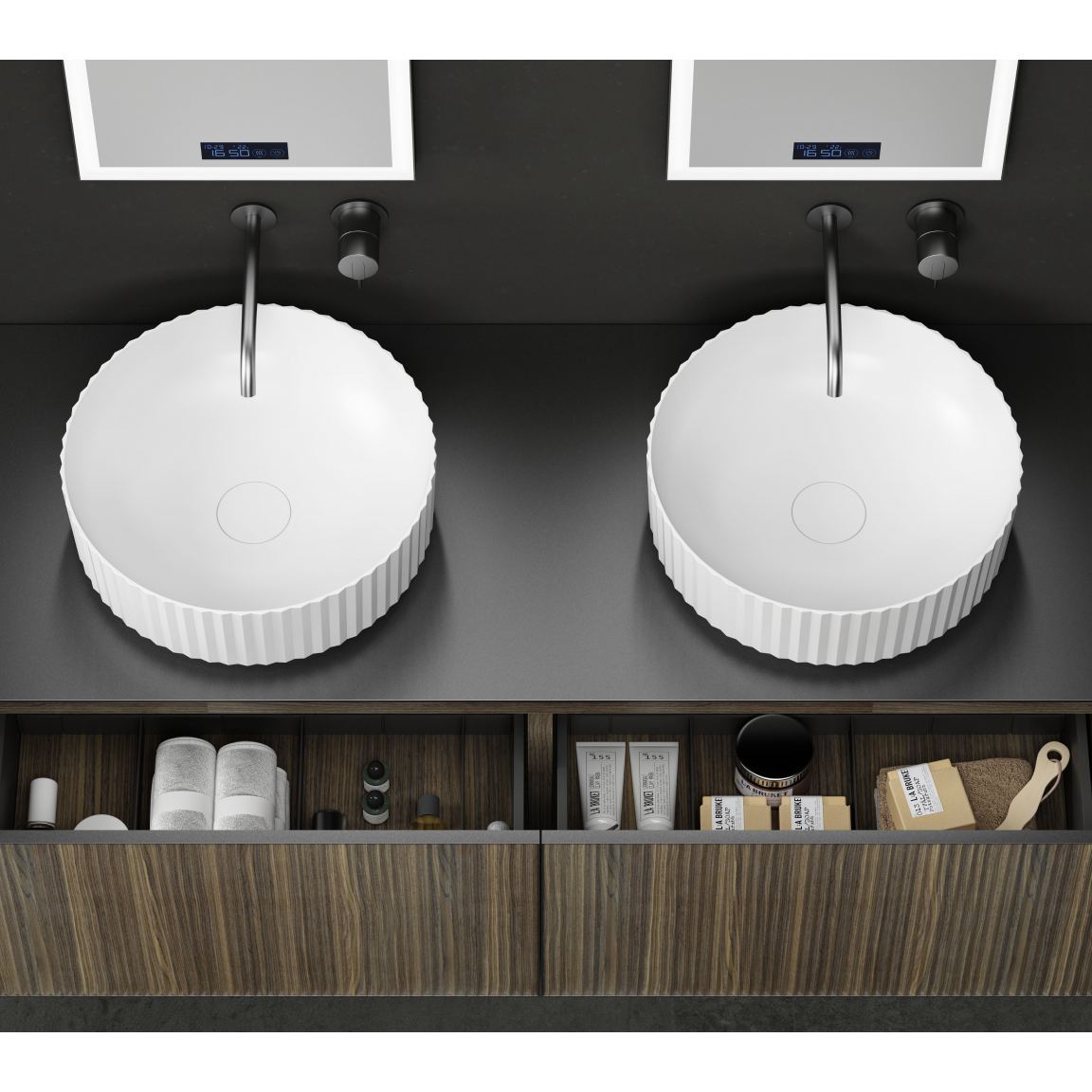 INTER CERAMIC ICP 1600-ALPI1268 - ΣΕΤ ΕΠΙΠΛΟ ΜΠΑΝΙΟΥ (ΚΡΕΜΑΣΤΟ)